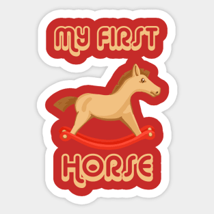 My first horse Sticker